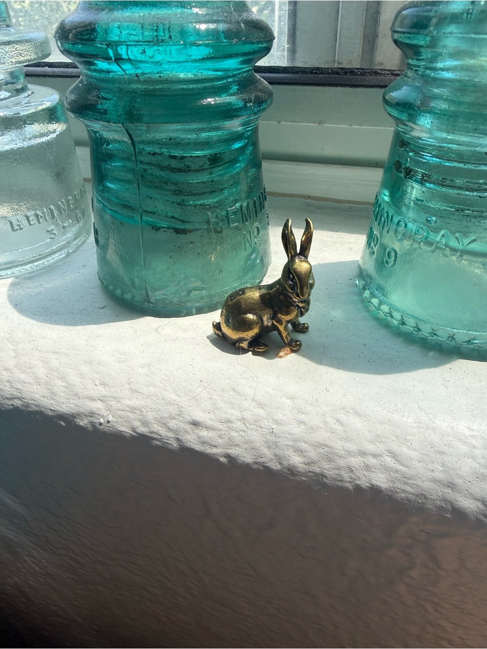Brass Bunny Figurine